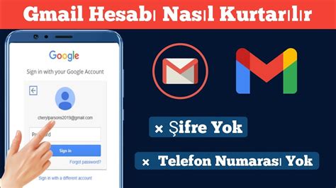 Ifresiz Ve Telefon Numaras Olmadan Gmail Hesab Nas L Kurtar L R