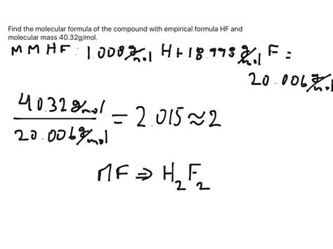 Empirical And Molecular Formulas Science Chemistry Showme