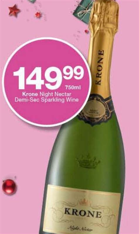 Krone Night Nectar Demi Sec Sparkling Wine 750ml Offer At President Liquor