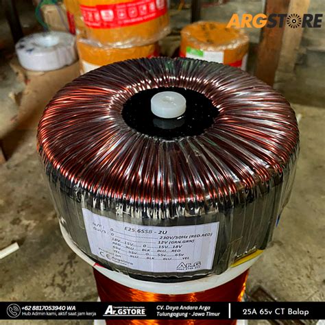 Trafo Toroid Donat 25A 65V CT Murni Spesifikasi Balap Lazada Indonesia