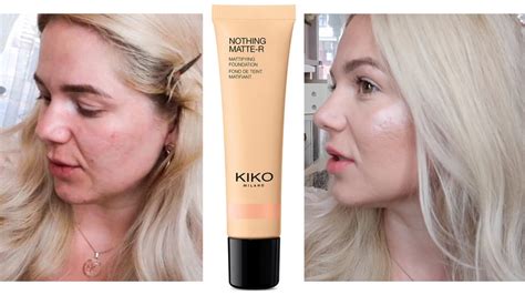 Kiko Milano Nothing Matte R Mattifying Foundation Review Youtube