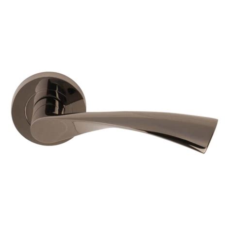 Excel Hardware Flex Door Handle On Rose Black Nickel Handles Doors