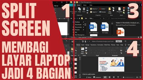 Cara Membagi Layar Laptop Menjadi 4 Bagian Sangat Mudah Dan Praktis