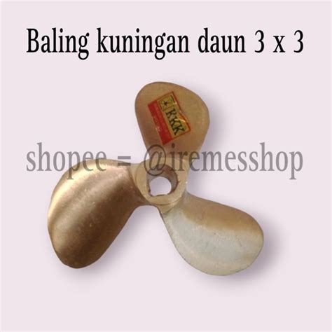 Jual Baling Kuningan Daun 3 X No 3 Kipas Kapal Perahu Nelayan Propeler