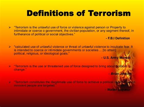 Defining Terrorism — Project Gecko