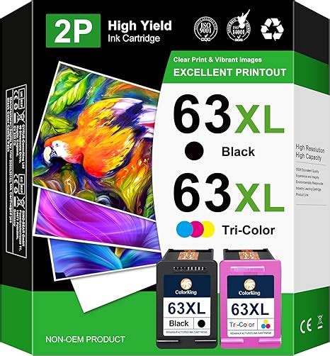 Amazon Colorking Xl Ink Cartridges Black And Color Compatible