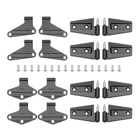 Body Door Hinge Replacement Set Powder Coat 16pcs For Jeep Wrangler Jk 2007 2018 Ebay