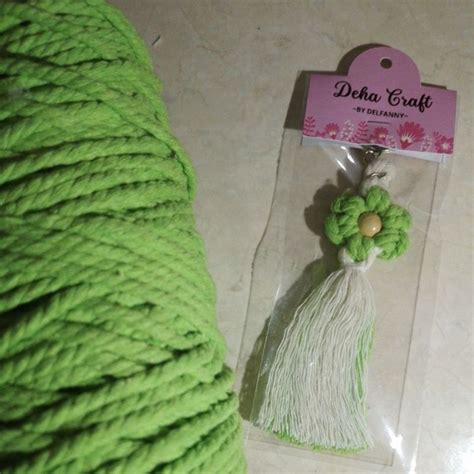 Jual DHC Key Chain Gantungan Kunci Jasmine Makrame Makram Macrame