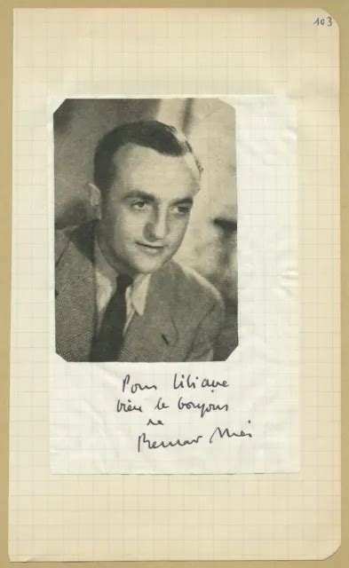 Bernard Blier Page D Dicac E En Personne Photo