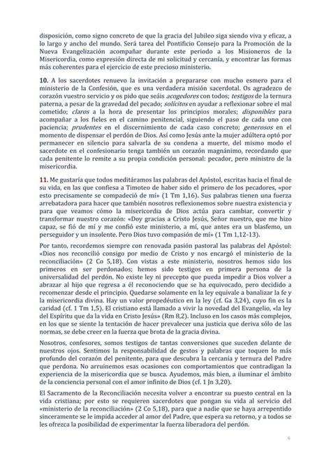 Carta Apost Lica Misericordia Et Misera Pdf