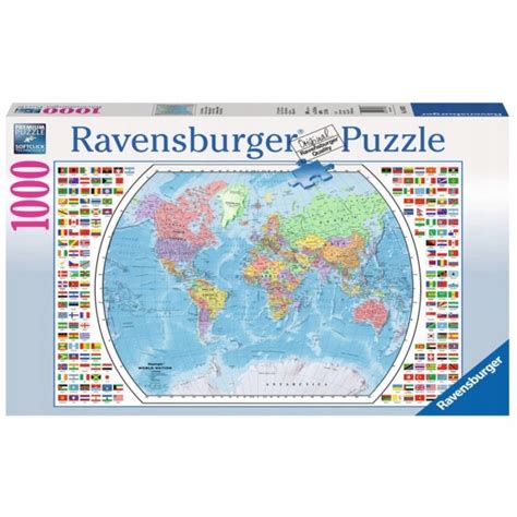 Ravensburger Raven El Mapa Polityczna Wiat Stan Nowy