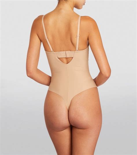 Womens Skims Nude Moulded Underwire Thong Bodysuit Harrods UK