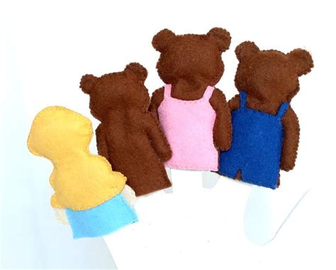 Goldilocks And The Three Bears Felt Finger Puppet PDF Pattern Etsy