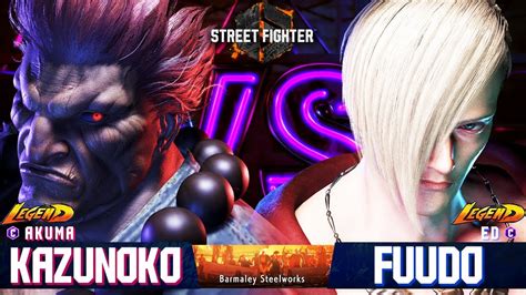 SF6 Kazunoko AKUMA Vs Fuudo ED Best Ranked Match SF6 DLC High