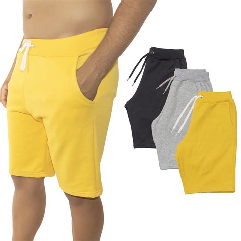 Kit Bermudas Moletom Maculina Bolso Lisa Colorida Short Premium