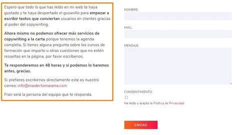 Cómo diseñar la página de contacto de una página web