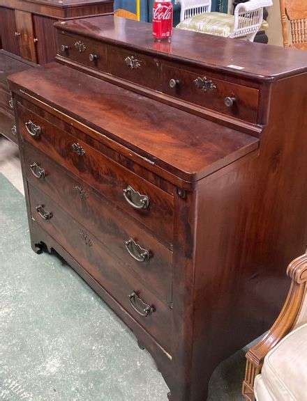 Victorian Desk Veneer Damage Dixon S Auction At Crumpton