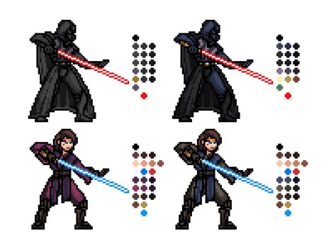 Darth Vader and Anakin - SSBCrusade sprite by RamiroJavier2001 on ...