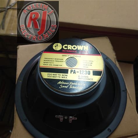 Crown Pa Watts Instrumental Speaker Shopee Philippines