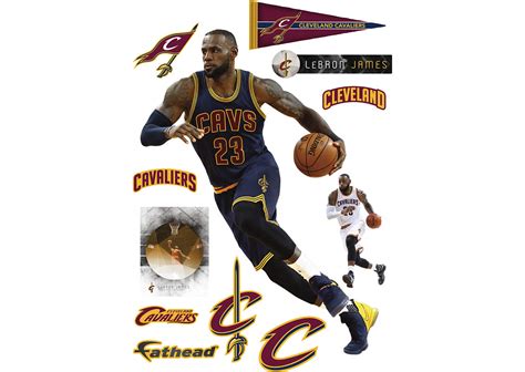 Life-Size LeBron James Wall Decal | Shop Fathead® for Cleveland Cavaliers Decor