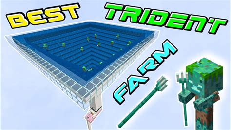 Best Working Drowned Trident Farm In Minecraft Pocket Edition Bedrock