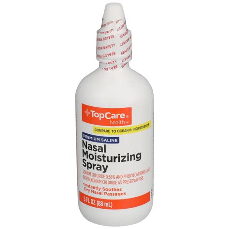 Topcare Nasal Moisturizing Spray Premium Saline 3 Fl Oz Shipt