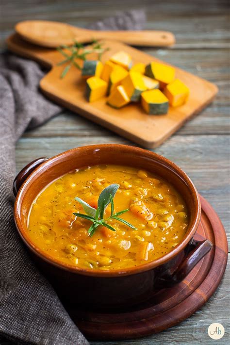 Zuppa Di Zucca E Ceci Aryblue Ricette Ricette Vegetariane Facili