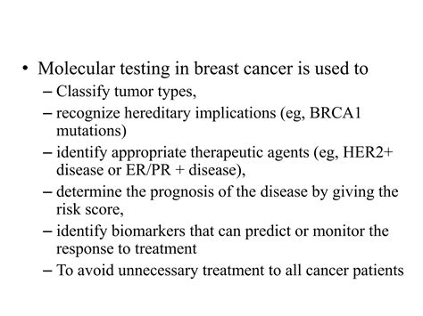 Molecular Profiling Of Breast Cancer Ppt