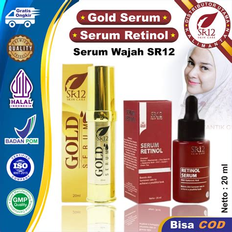 Jual SR12 Serum Retinol Gold Serum Serum Wajah Skincare Pembersih