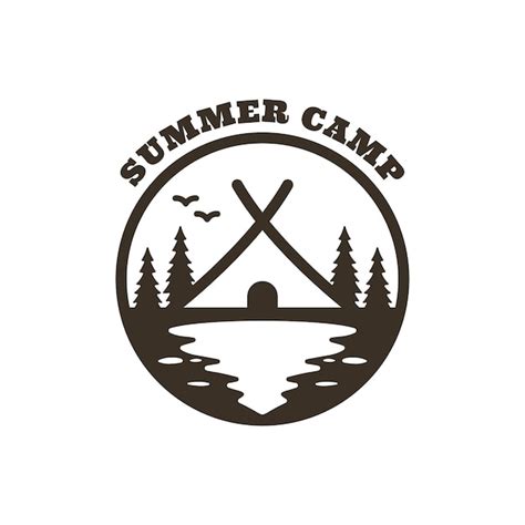 Premium Vector Summer Camp Logo