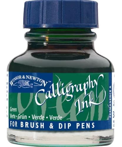 Tinta Verde Winsor And Newton Calligraphy Caligrafia