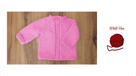 Babypullover RVO mit Zopf Gr 62 68 Schritt für Schritt siehe Infobox