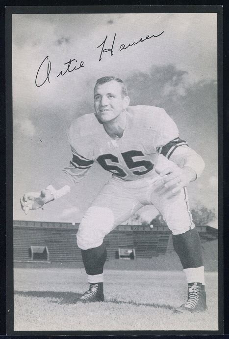 1957 Rams Team Issue Football Card Art Hauser