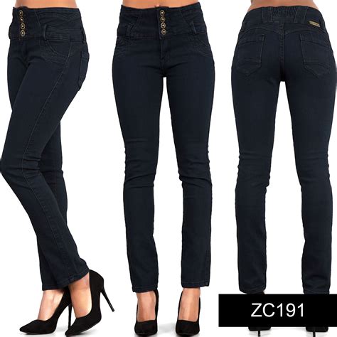 New Womens High Waist Denim Sexy Skinny Leg Stretchy Jeans Sizes 6 8 10