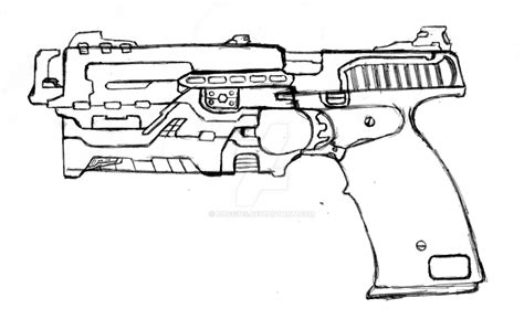 Pistol Drawing at GetDrawings | Free download