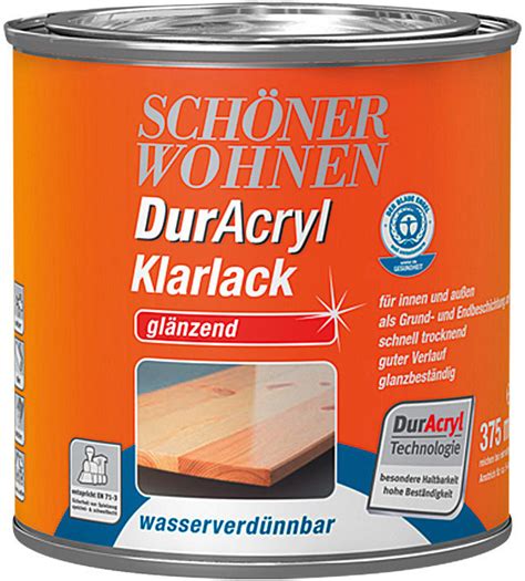 Schöner Wohnen DurAcryl Klarlack glänzend ab 7 80 Preisvergleich