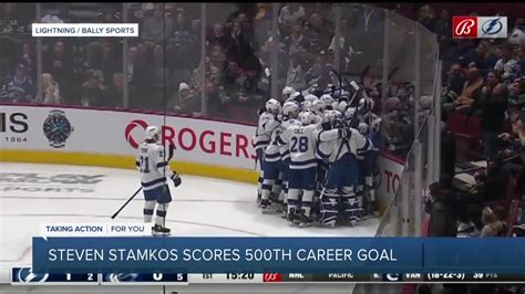 Lightnings Stamkos Scores 500th Nhl Goal Against Canucks