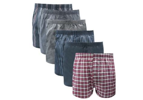 John Rider Mens 6 Pack Polycotton Woven Boxer Shorts Classic Loose Fit Cotton Ebay