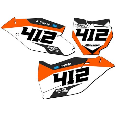 Xcf Sg Custom Mx Number Plates Senge Graphics Kit Compatible With Ktm