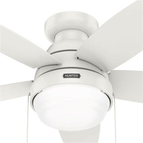 Hunter Low Profile Ceiling Fan With Light Kit | Shelly Lighting