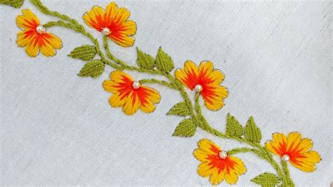 Simple Hand Embroidery Border Patterns