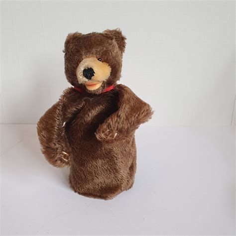 Vintage Steiff Mohair Teddy Bear Hand Puppet Etsy