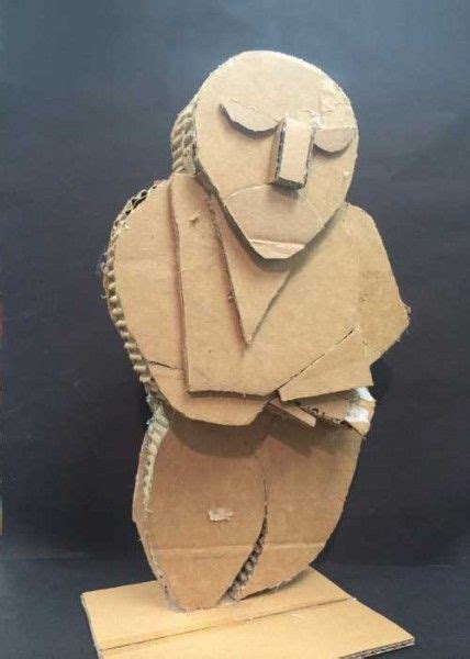 Cardboard Cubism Cardboard Sculpture Sculpture Cardboard Art