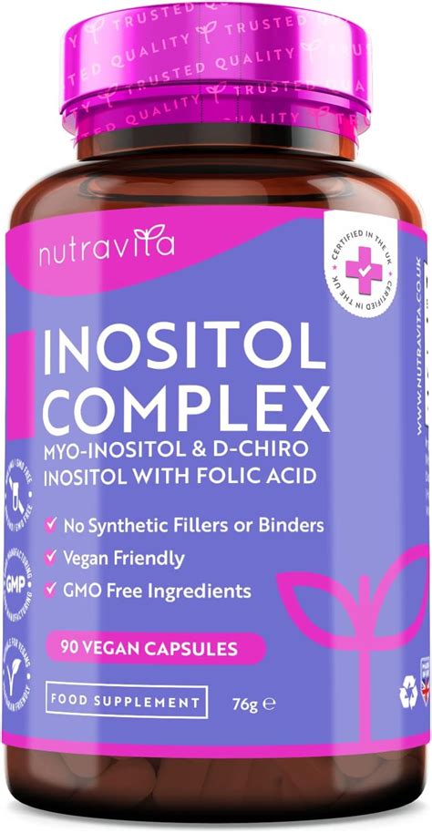 Myo Inositol And D Chiro Inositol Capsules With Folic Acid PCOS