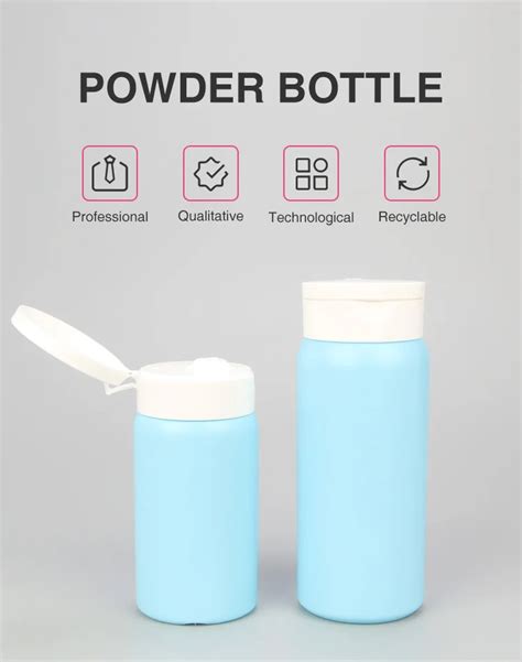 Flip Top Cap G G G G Pe Plastic Baby Blue Talcum Powder