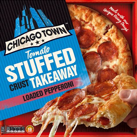 Chicago Town Takeaway Large Stuffed Crust Pepperoni Pizza 645 G