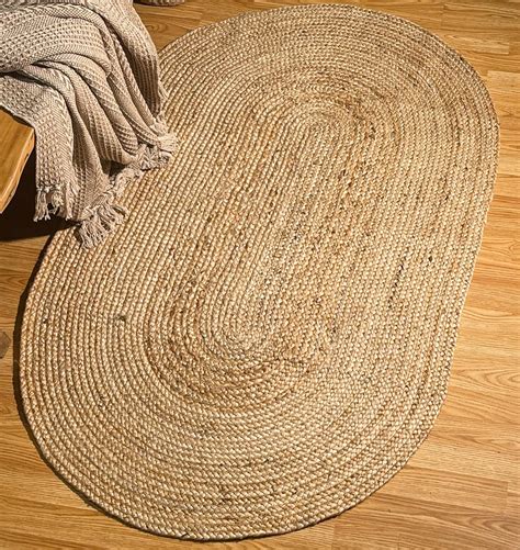 Amazon Chardin Home Jute Braided Boho Oval Throw Rug X Ft