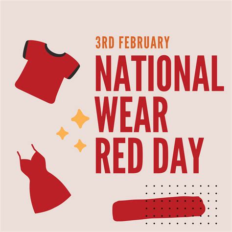 National Wear Red Day 17647018 Vector Art at Vecteezy