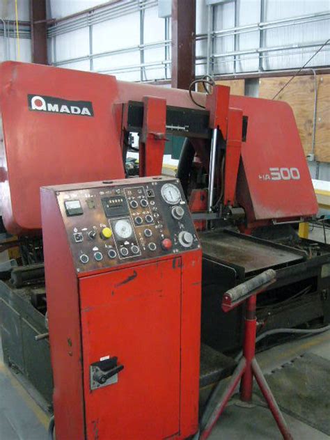 Used 1989 AMADA HA 500 HORIZONTAL BAND SAW Saws Horizontal Band 20