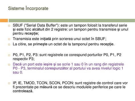 Sisteme Încorporate Curs ppt descarcă